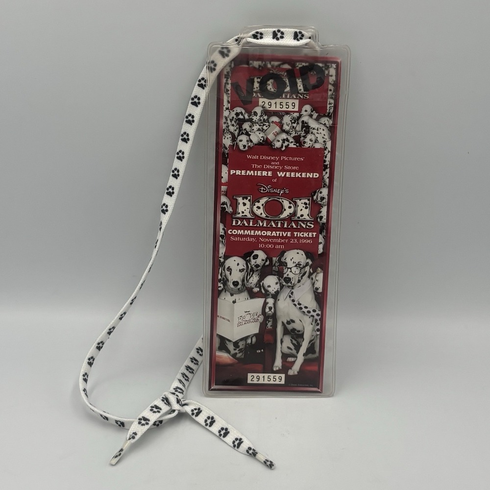 Disney's 101 Dalmatians Premiere Movie Ticket - Dated‎ Nov. 23 1996